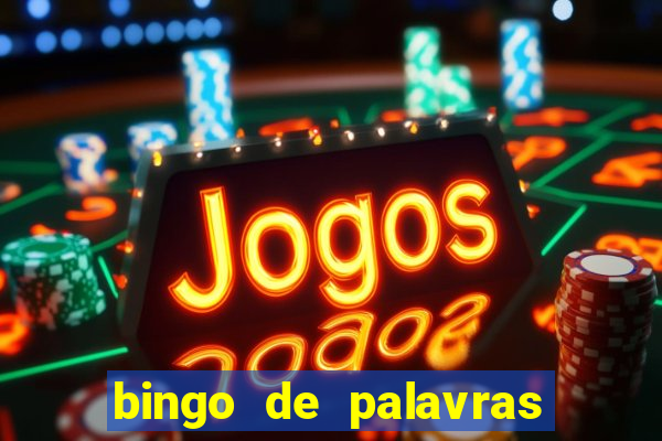 bingo de palavras cha de bebe